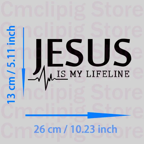 JESUS IS MY LIFELINE Patches for clothes iron on transfer Appliques on clothes vinyl stickers