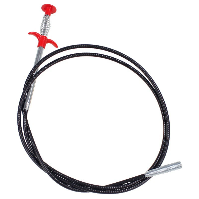 90/160cm Multifunctional Pipe Dredging Tool Bendable Drain Auger Sewer Hair Cleaning Claw Spring Loaded Grabber Pickup Pipe Tool view 6
