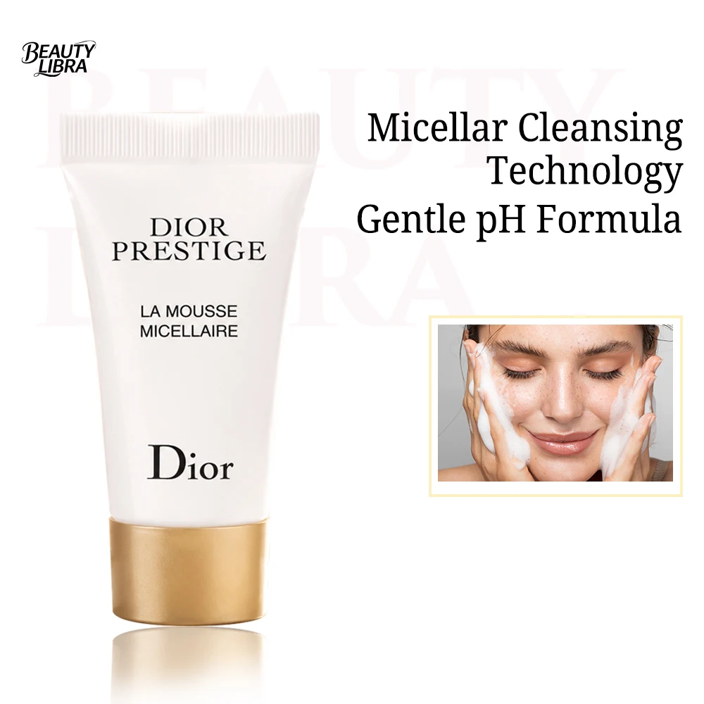 Dior Prestige La Mousse Micellaire Cleansing Foam 5g Mini Travel Size Micellar Face Cleanser Revitalizing Rose De Granville Gent