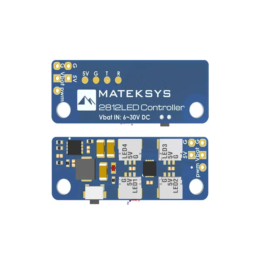 

Matek System 2812LED Controller V2 Светодиодный модуль управления 2-6S с контроллером BEC 5 В / 2812LED и 2812ARM-4 Light 2812ARM-6 Light