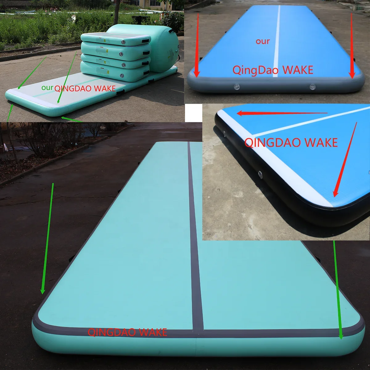 

2026 Inflatable Air Track Mat Custom Size Tumbling Gymnastics Equipment