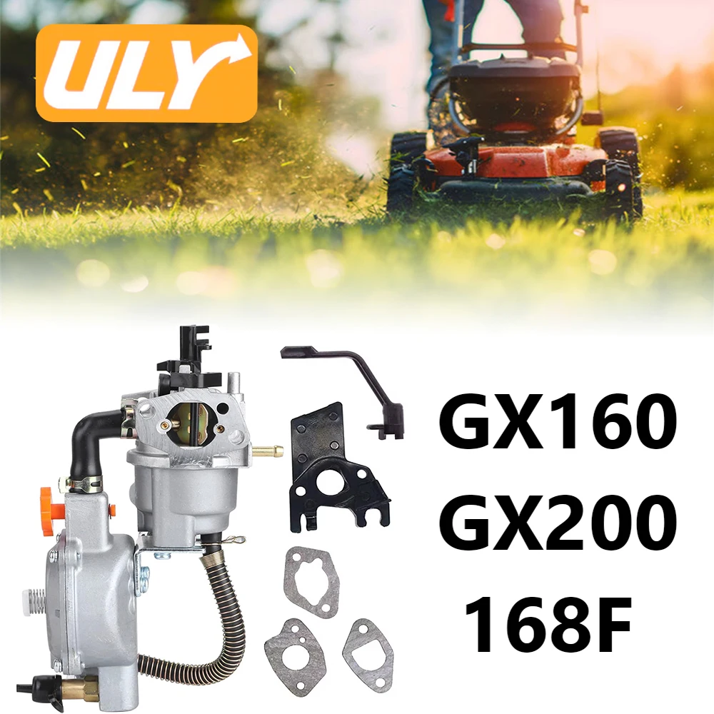 Dual Fuel Carburetor LPG CNG For GX160 GX200 168F 170F Engine Generator 2KW 2.8KW Replacement Carburador Carb Parts