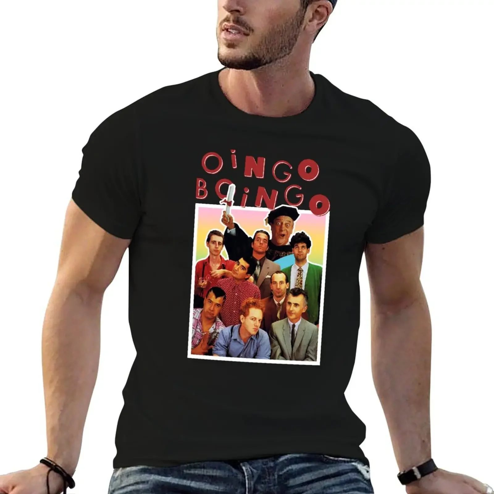 

Oingo Boingo Just Another Day T-Shirt tops Anime t-shirt mens plain t shirts