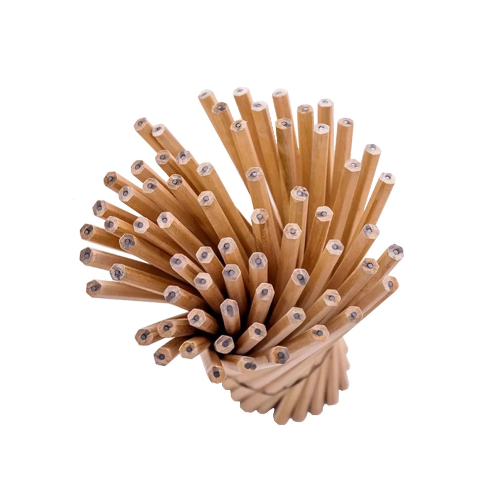 15 Pcs HB Wood Pencil Friendly Natural Wood Pencil Hexagonal Non Toxic Standard Pencil Drawing