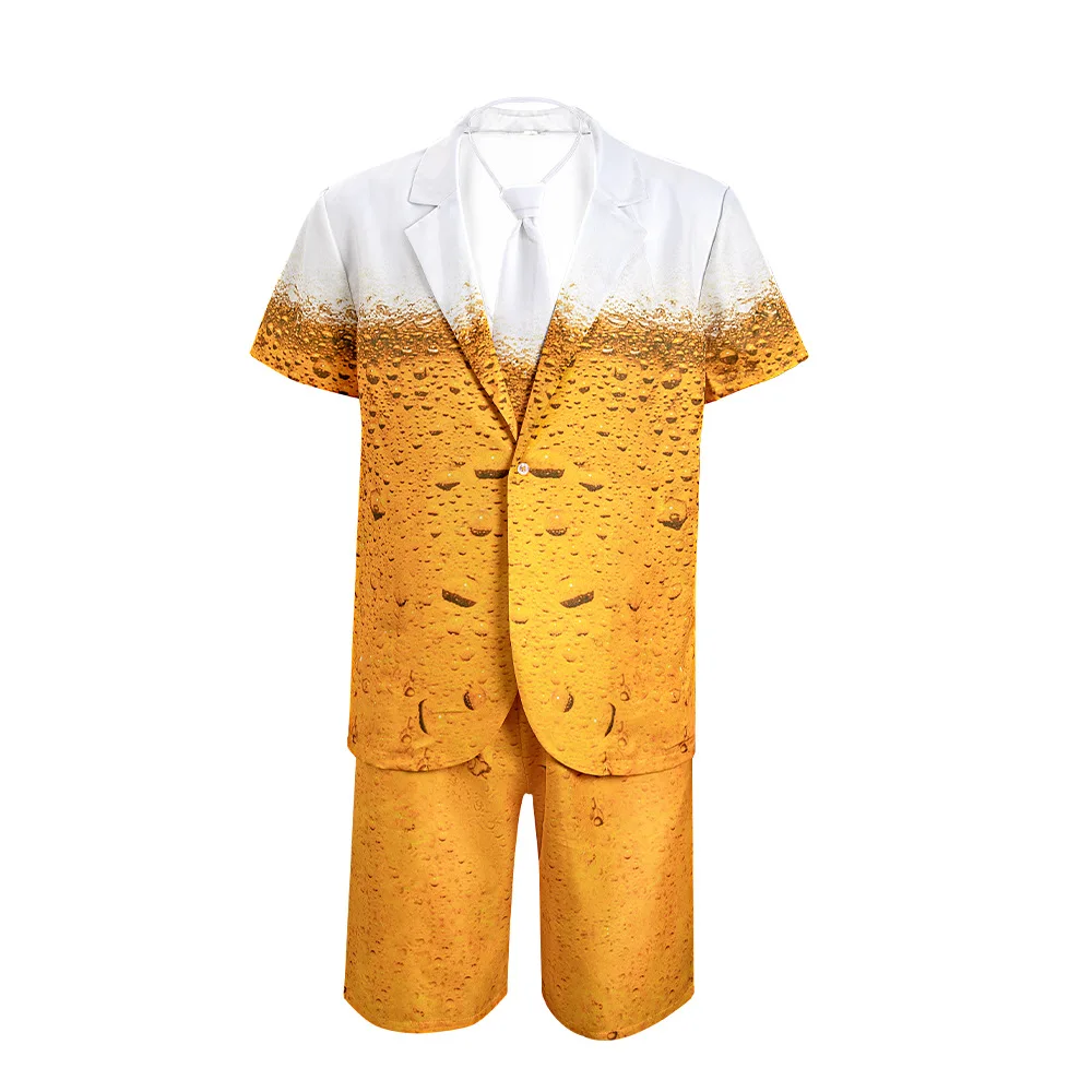 Men's Suit Performance Costume loween Beer Festival Stage Wear Traditional Chinese Ethnic Clothing Summer 2025 New Arrival