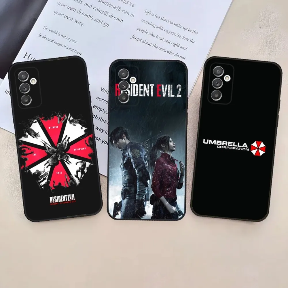 Game Resident Evil Video-Handyhülle für Samsung S24,23,22,30,21,10,9,Ultra,Plus,Lite,FE,5G, schwarze weiche Hülle