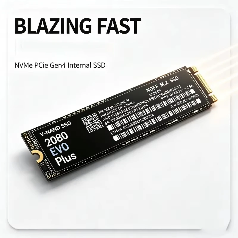 2080 EVO PLUS M.2 2280 NGFF PCIe 3.0 SSD Up to Internal Solid State Drive 4TB For Laptop Desktop Gaming PC Storage