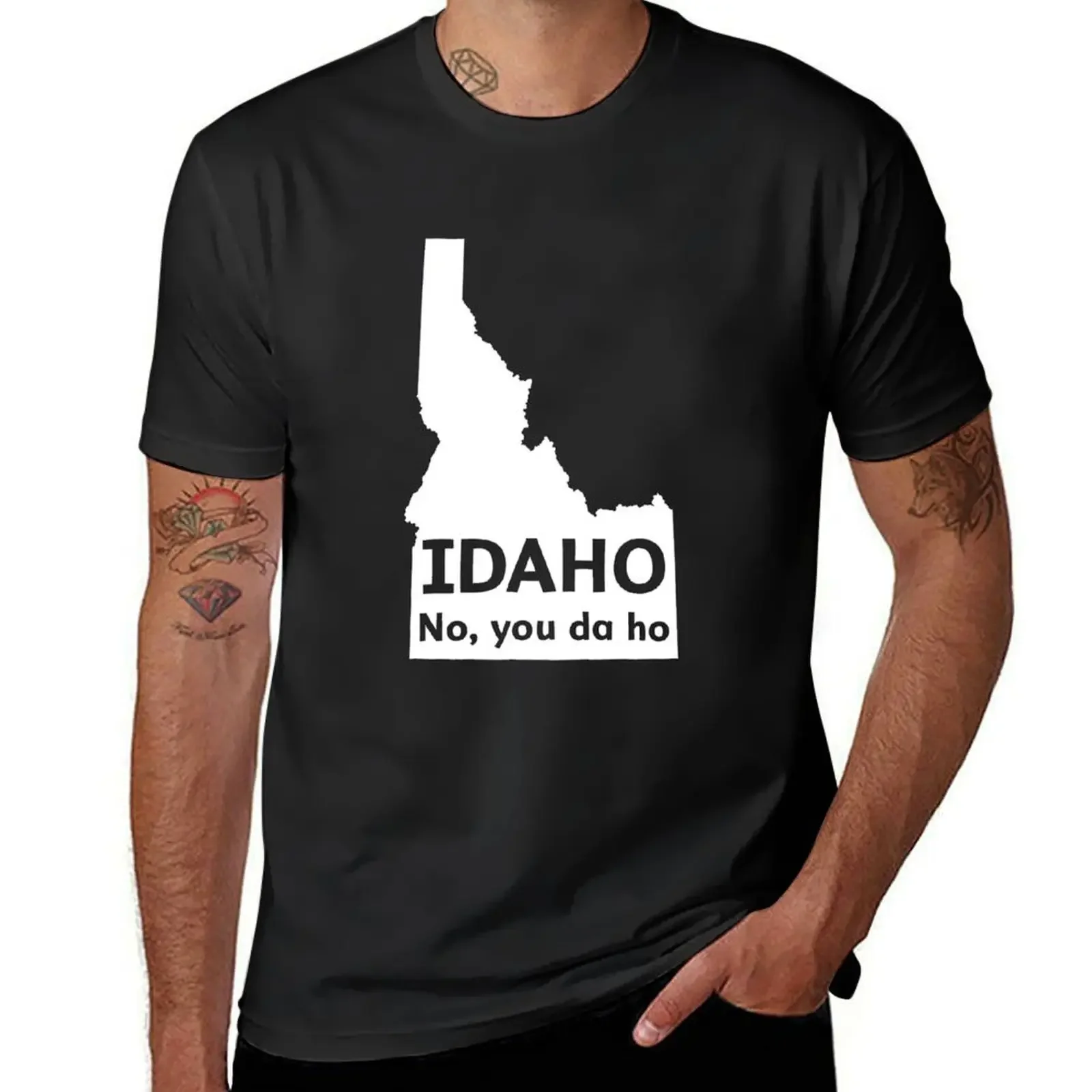 

Idaho. No you da ho T-Shirt vintage t shirts blacks Aesthetic clothing Men's cotton t-shirt