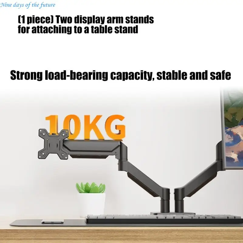 Strong Twin Monitor Mount Holds 2 Displays 33 To 81 individualized Comfortable Desk Attachment E65A