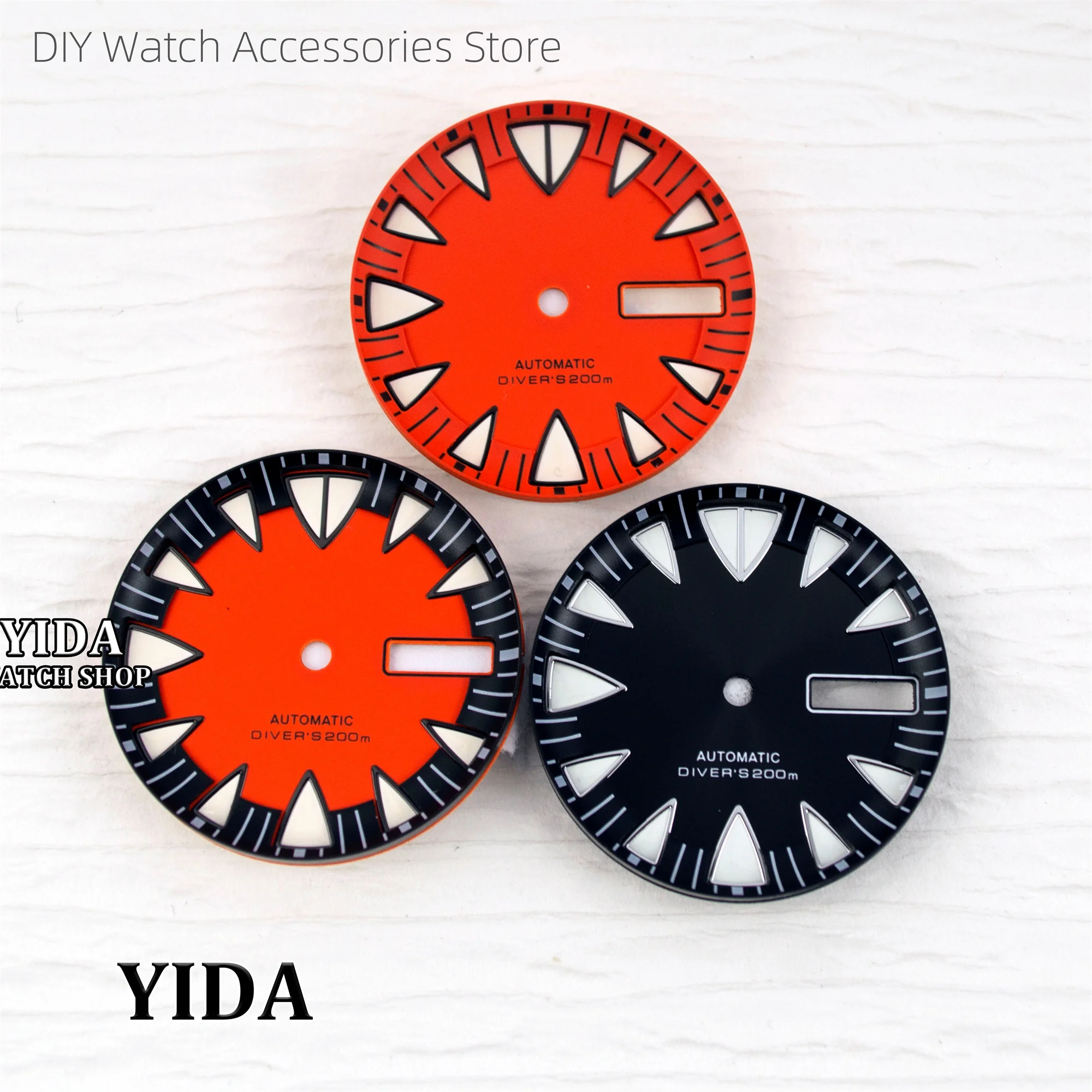 

NH36 Watch Dial 28.5mm Face Monster Tooth Style Design Suitable for NH36A/4R Movement Watch Modification Replacement Watch Parts