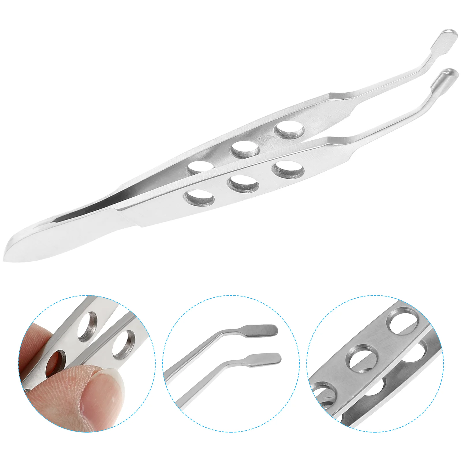 

Expressor Tweezers Meibomian Gland Massage Forceps Professional Round Head Miss