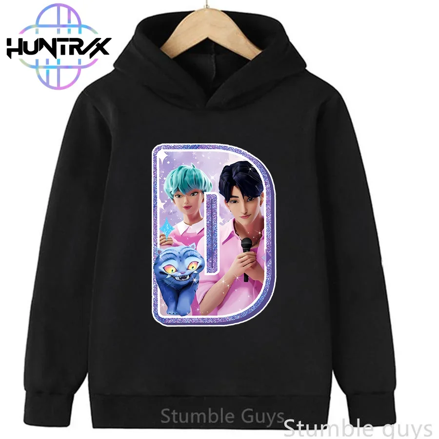 

Kids Kpop Demon Hunters Hoodie Autumn Boys Clothes Girls A-Z Print Anime Themed Outdoor Wear Hooded Sweatshirt​
