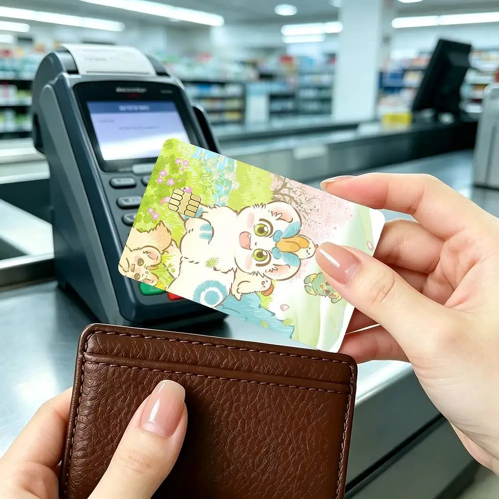 Cute Furry Fabulous Beasts  Credit Card HD Stickers Game Card Decal Small Chip Waterproof Sticker Gift