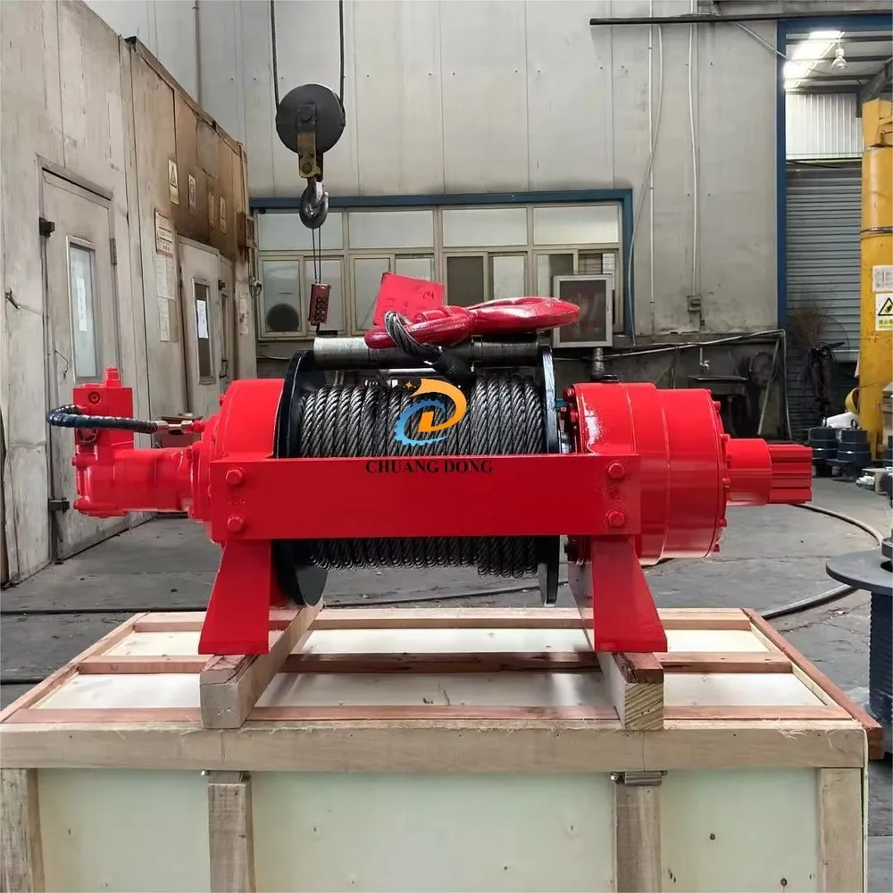 10Ton-25Ton Hydraulic Winch with Pneumatic Clutch Tow Truck Capstan Winch Heavy Duty Industrial Recovery Equipment