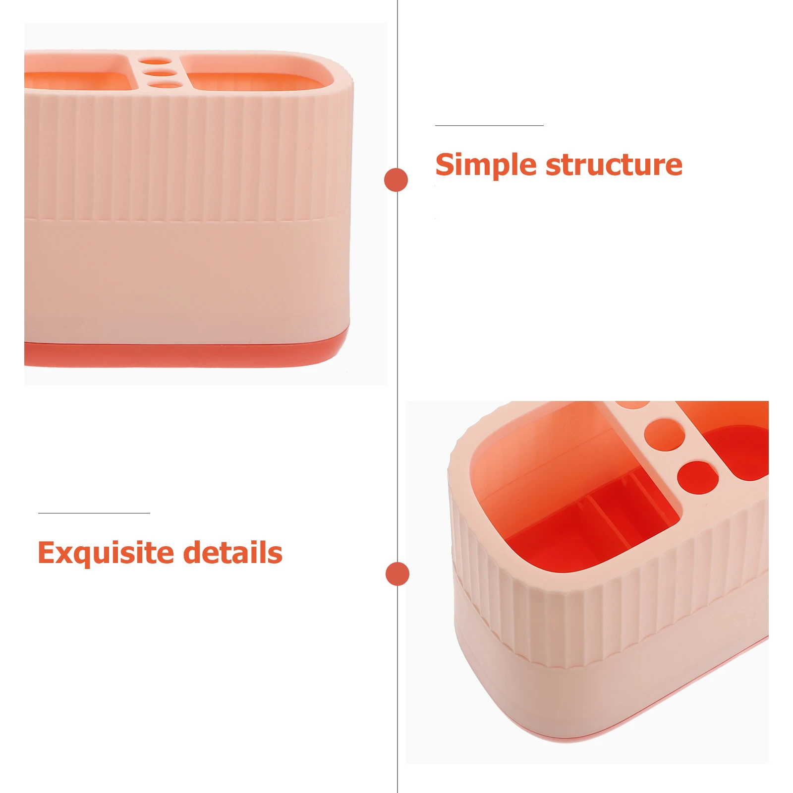 2 Pcs Pen Storage Box Desktop Organizer Office Accessories Stationary Suplies Pots Officr Supplies Table