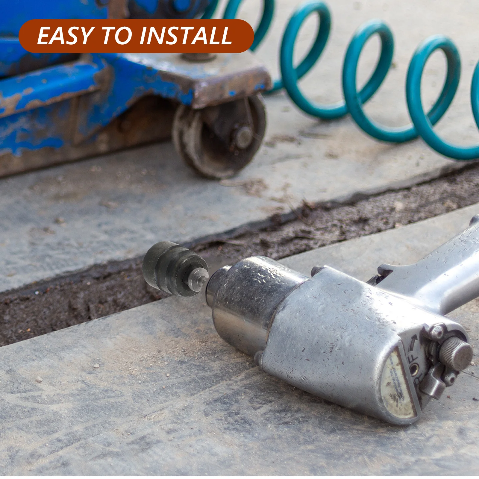 

Portable Lug Wrench for Fast Tire Change - Jack Drill Adapter Compatible with Ratchets and Drills Sturdy Construction for All