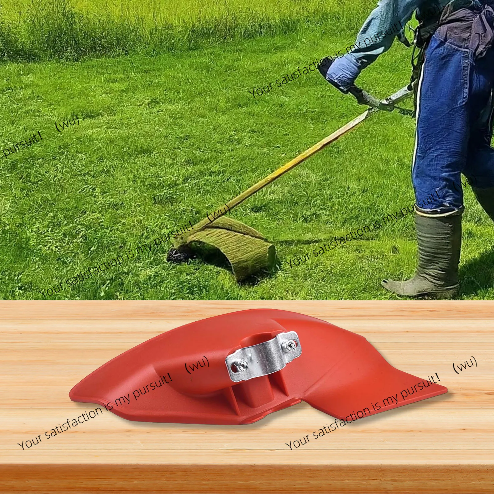 2pcs  F-Type Plastic Brushcutter Trimmer Blade Guard For 24/26/28mm Shaft Dia Garden Lawn Mower Accessories Grass Baffle