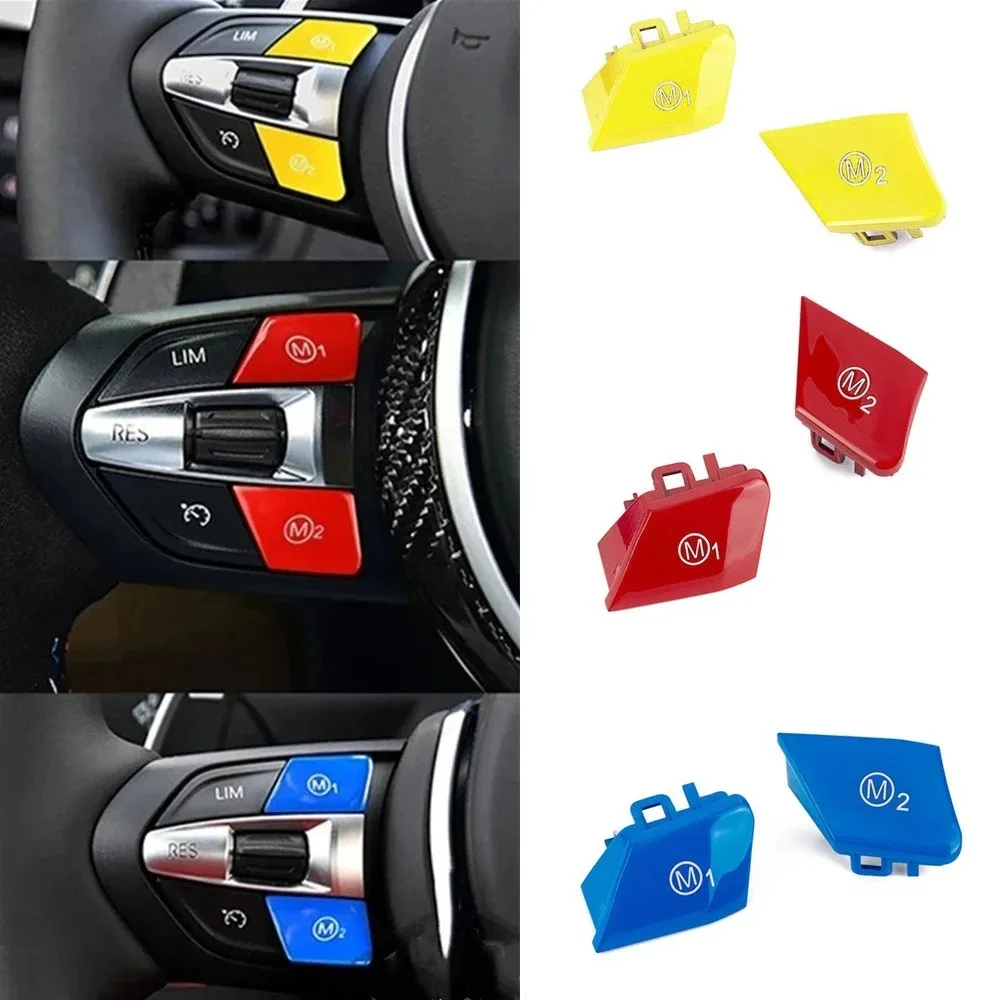 Car Steering Wheel M1 M2 Switch Button Cover For BMW M3 M4 M5 M6 X5M X6M F80 F82 F83 F10 F15 F16 F21 F30 F32 F33 F36 F06 F12