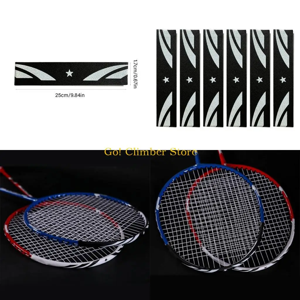 

Q84C Badminton Racket Rame Protector Sticker Sticker Resatant Guard intering