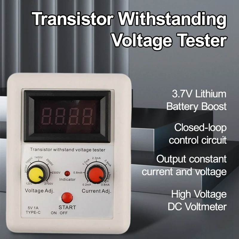 IGBT Voltage Capability Transistor Tester Diode MOS Triode LED Voltage Capability Test Tool 120-2700V Reusable (Blue Standard)