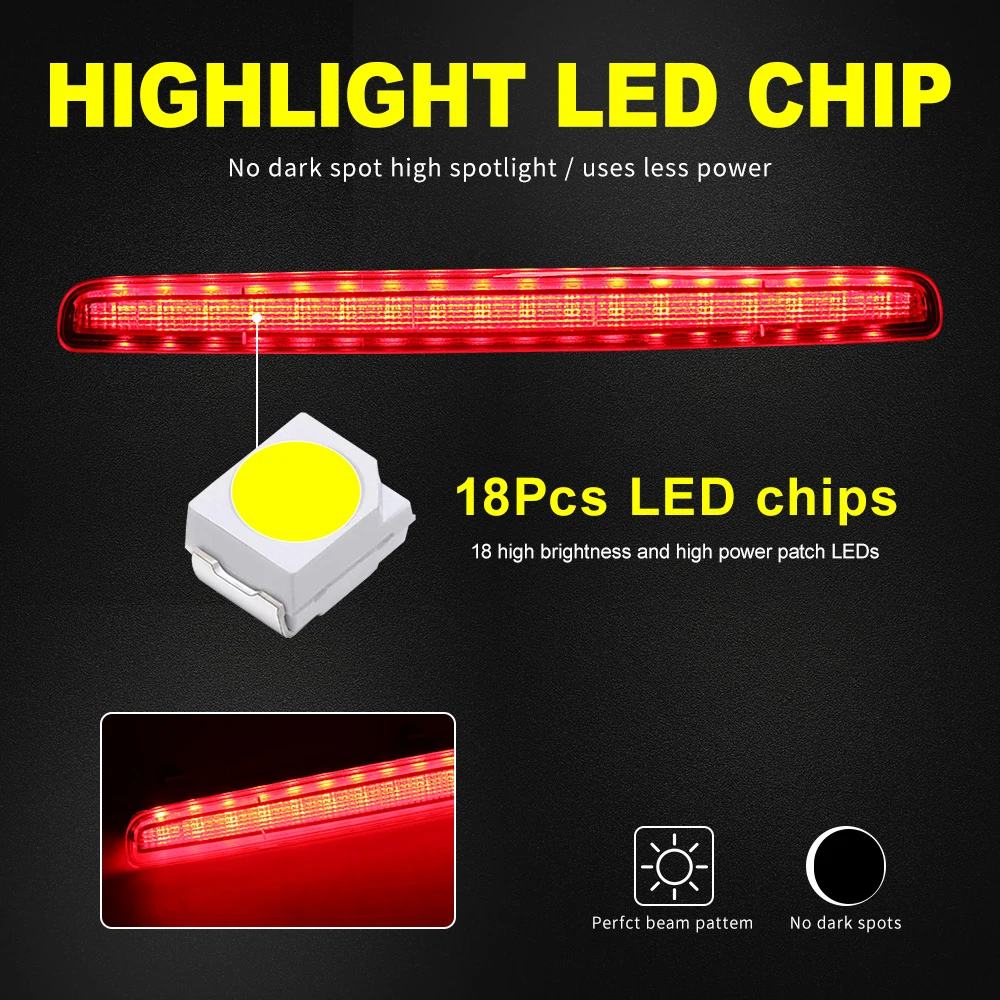 LED Geräucherte Heckklappe Bremsleuchte Für VW T5 Transporter 2003-2015 Hohe Licht Caravelle T5 Auto Styling High mount Bremsleuchte – Detail 4