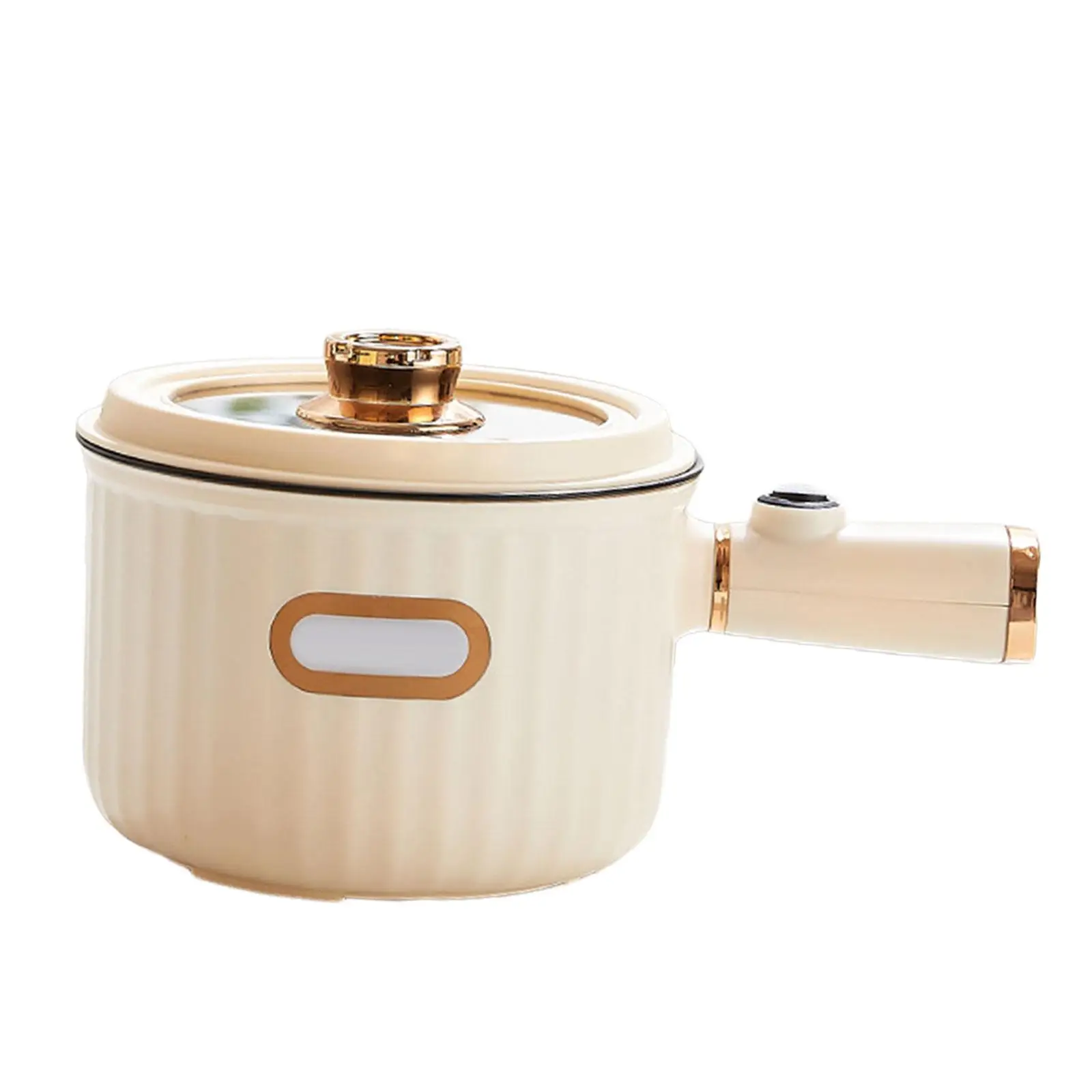 Elektrischer Kochtopf, 1,6 l, Haushalts-Elektroherd, Mehrzweck-Antihaft-Elektropfanne für Haferflocken, Nudeln, Ramen