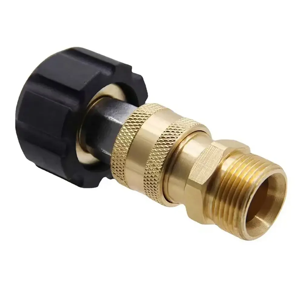 Pressure Washer Adapter Set M22-14mm/15mm to 1/4", Quick Release Swivel Couplers Quick Connector Kit for High Pressure Spray - view 5