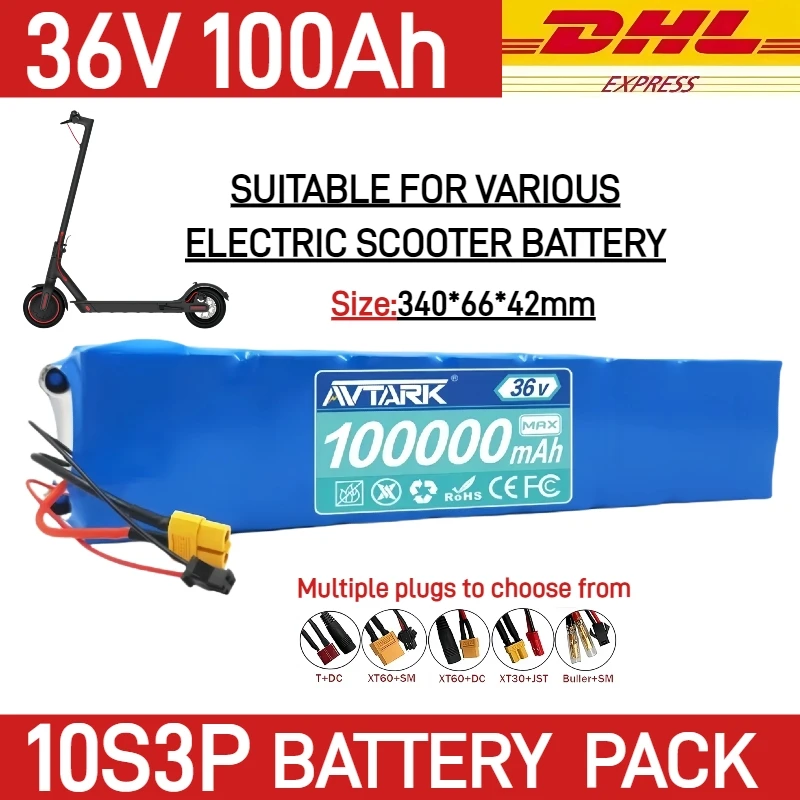 

Original 36V 100Ah 10S3P Battery Pack High power, quality assurance, for Xiaomi Mijia electric scooter Special Battery Pack