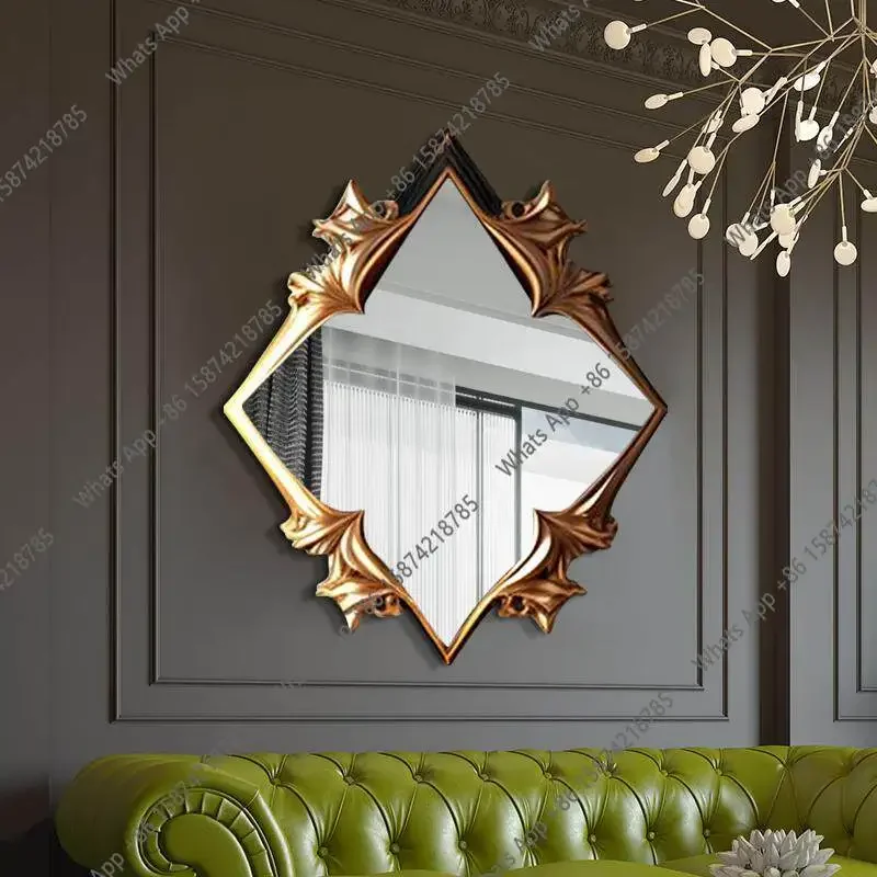 Bb Nordic Bathroom Bathroom Mirror Wall Hanging Living Room Sofa Decorative Mirror Special-shaped Designer Fashion