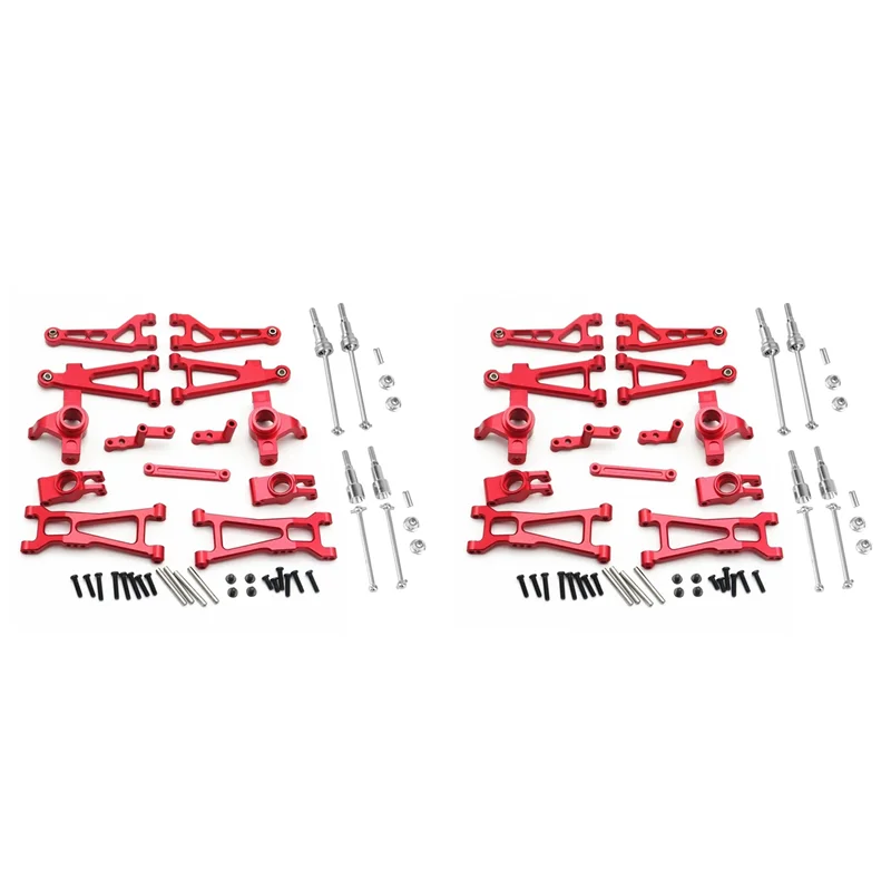 

2 комплекта металлических рычагов подвески приводного вала для HAIBOXING HBX 16889 16889A 16890 SG1601 SG1602 1/16, детали для обновления радиоуправляемого автомобиля, 1