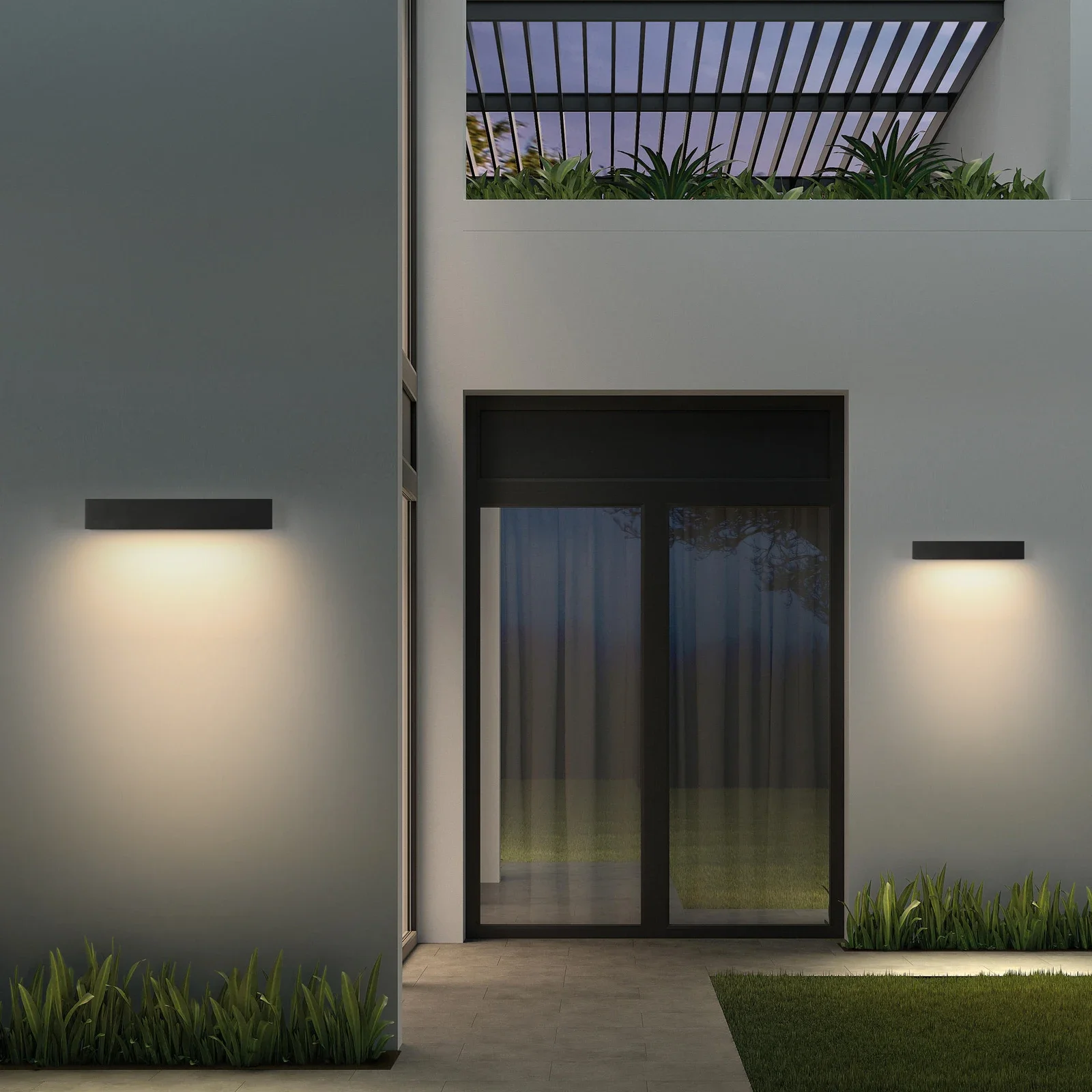 Wall Lamp Outdoor Waterproof Door Head LED Wall Wash Hanging Long Strip Courtyard Balcony Signboard Terrace Villa Wall LIGHTS
