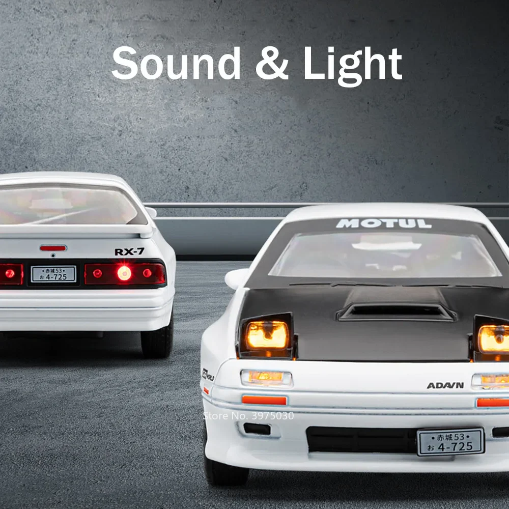 1:32 RX7 MX-5 モデル合金車ダイキャストおもちゃドアオープンミニチュアスポーツカープルバック車ボーイズコレクションギフト