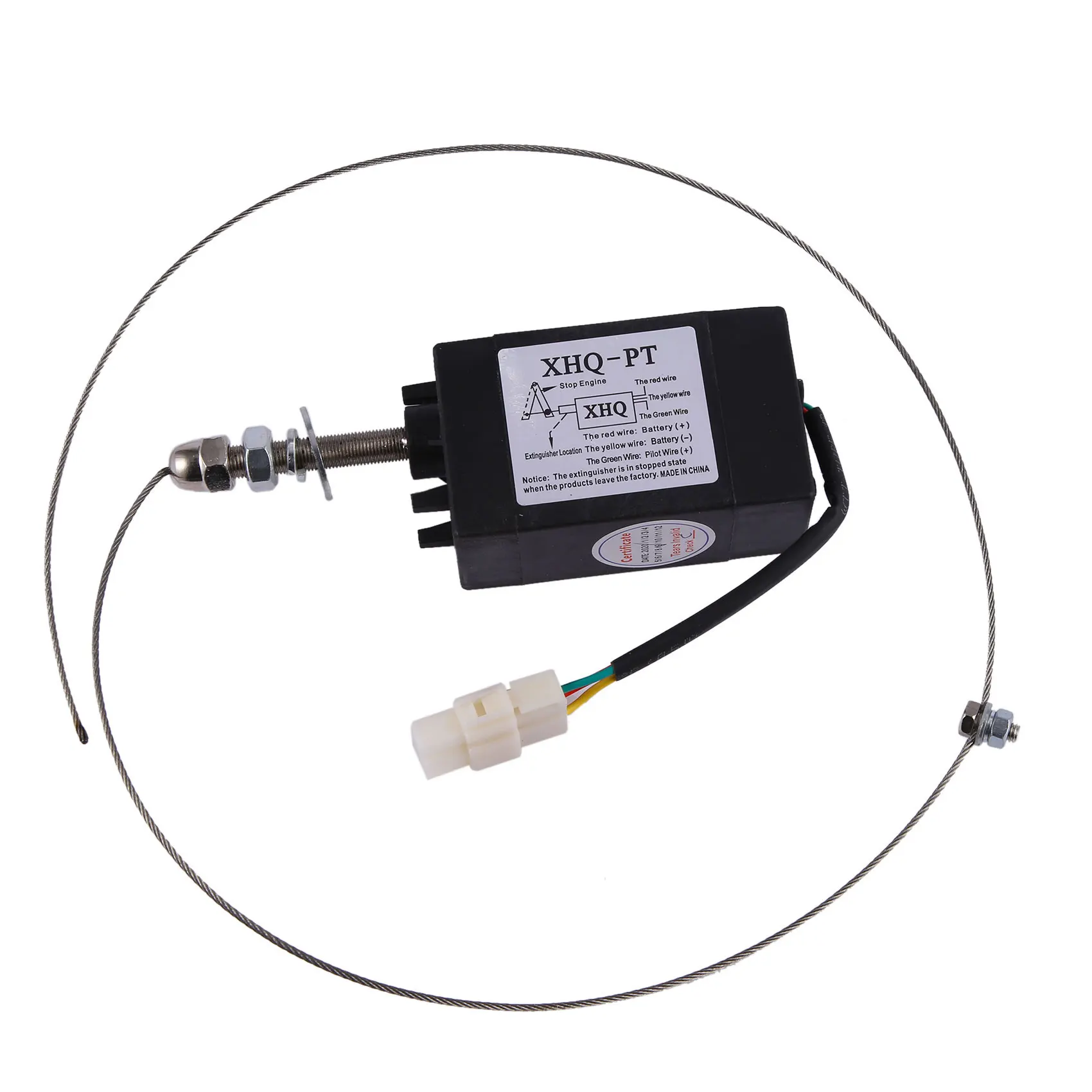 Normalmente aperto DC 12V Dispositivo di spegnimento della fiamma del motore Elettrovalvola di arresto del motore XHQ-PT Tipo di accensione Spegnimento di fiamma magnetico G