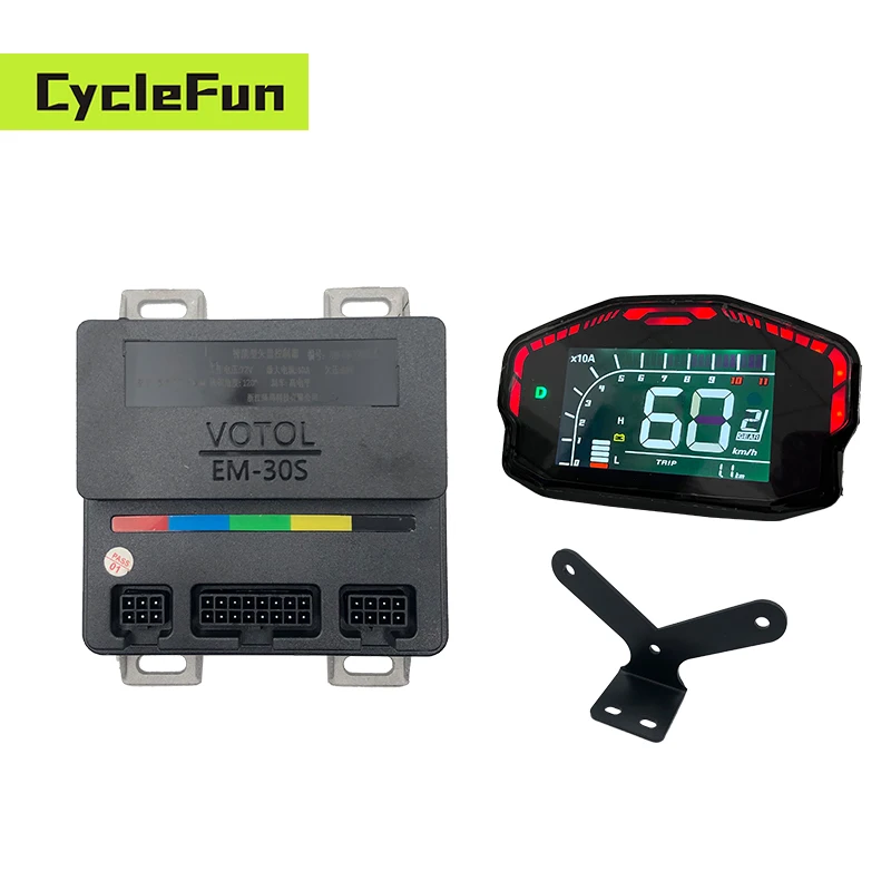 

VOTOL EM30S 500W-1.5KW EM30 48V 60V 72V Sine Wave Votol Controller With DKD YXT Screen Display For Mid Drive Motor or Hub Motor