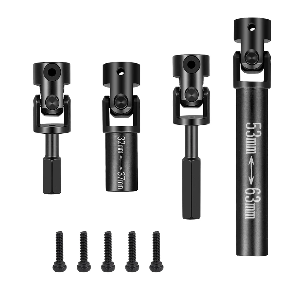YEAHRUN Steel CVD Drive Shafts Chassis Center Driveshaft for Axial SCX24 GX 470 1/24 RC Crawler Upgrade Parts
