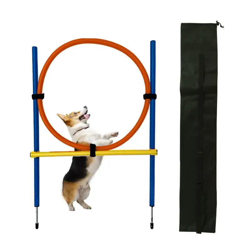 

Dog Training Circle Pet Obstacle Training Jumping Circle Dog Agility Jumping Pole Interactive Play And Exercise Toy for pet