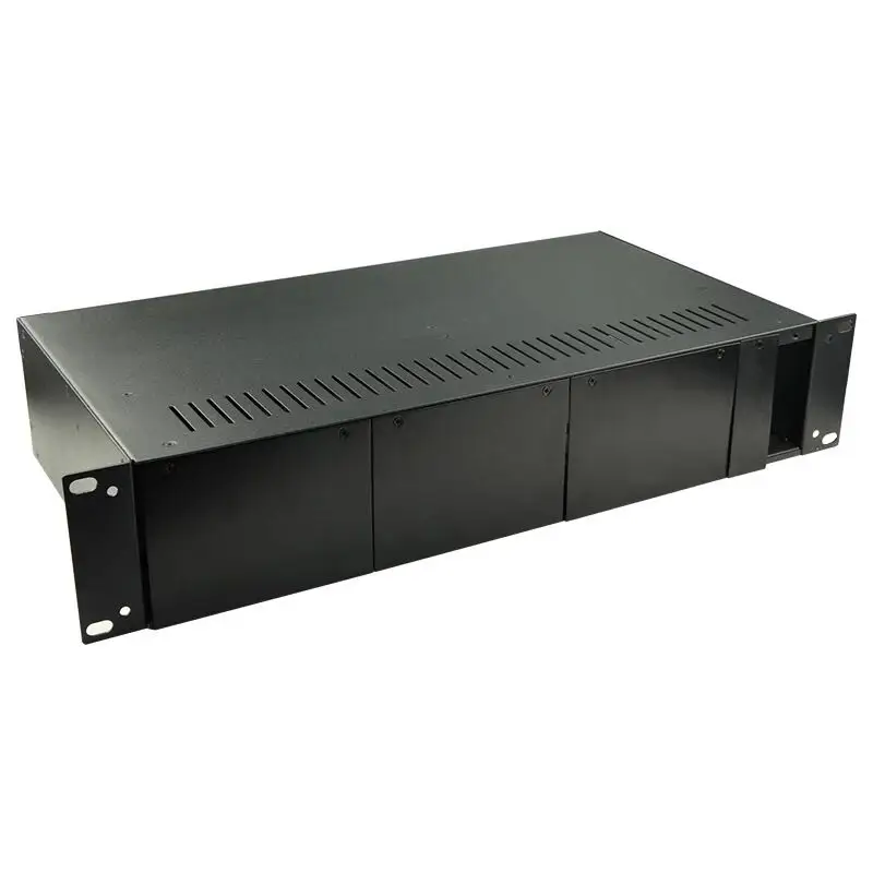 Imagem -05 - Rackmount Dupla Potência Chassis14 16 Portas de Fibra Media Converter Rack 2u