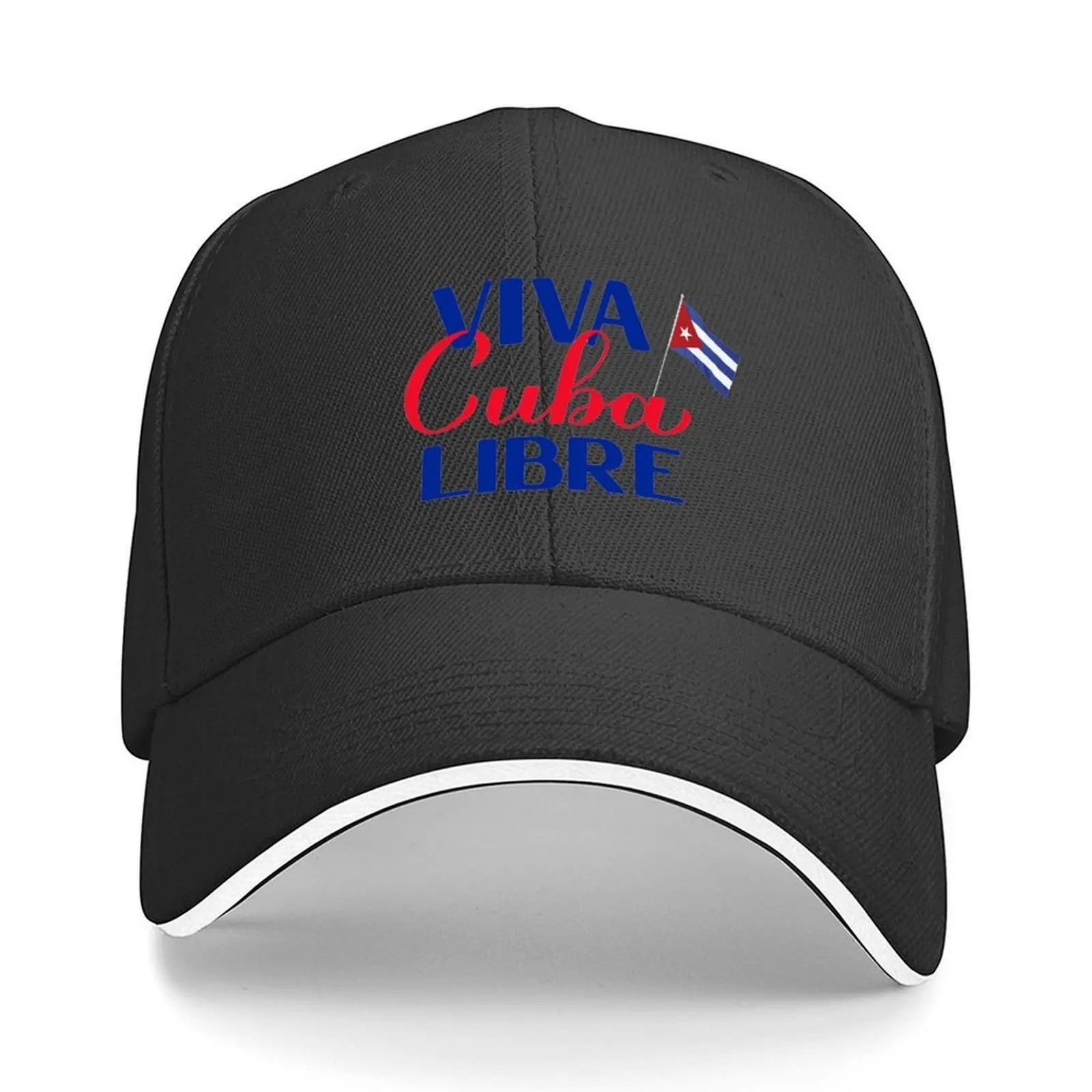 

viva cuba libre Бейсболка для гольфа, оригинальная новая шляпа, пляжная шляпа, мужская, большого размера, женская и мужская