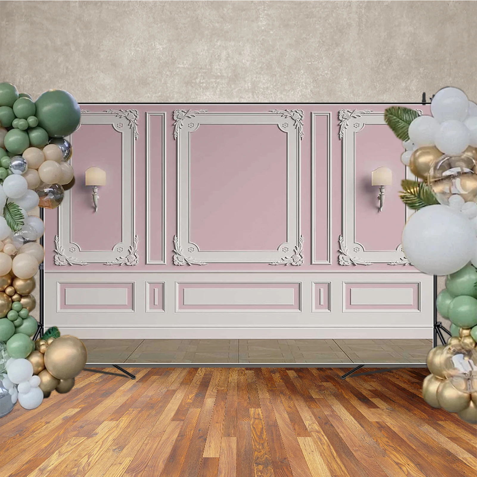 MOON.QG Nordic Style Wall Back Drop Living Room Frame Modern Backgrounds For Photographs Wedding Poster Photocall Photobooth