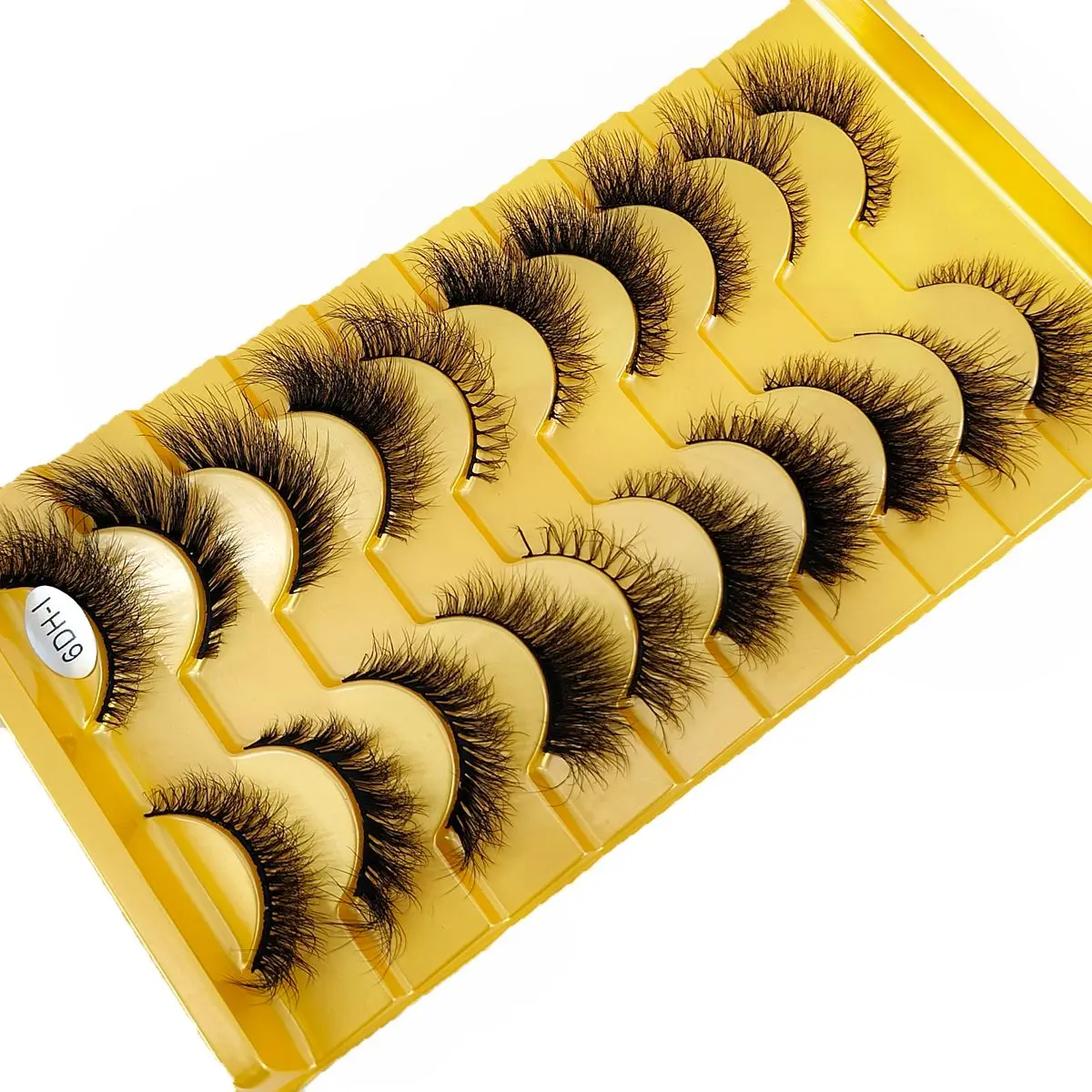 10 Pairs Wispy Eyelashes Cat Eye Lashes Look Like Eye Lift Effect Lash Extension Natural Fluffy End Eye Elongated False Lashes