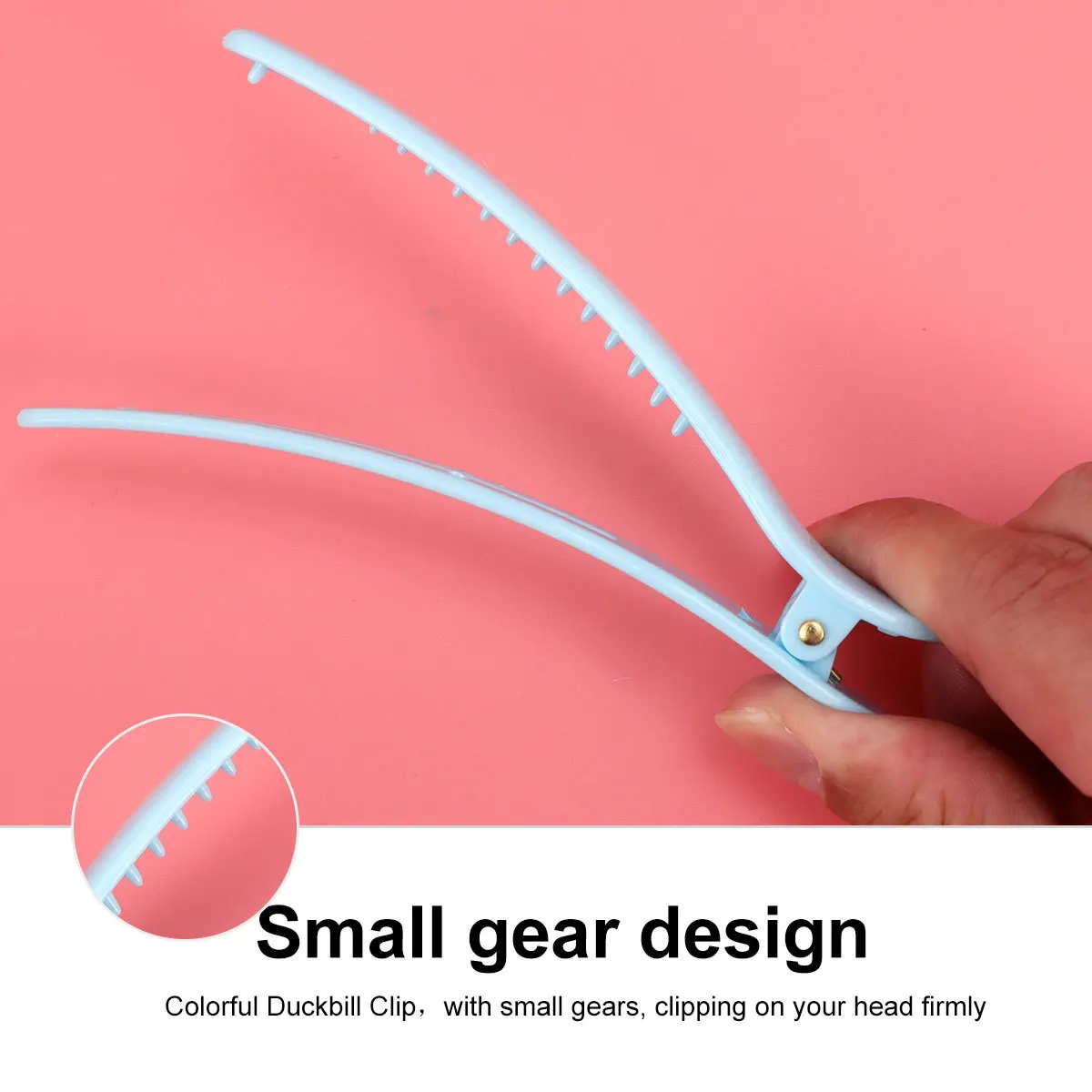 

12Pcs Colorful Duckbill Hairdressing Clips Sturdy Easy Open Hair Styling Clips for Salon Home DIY Barber Partition Clamp