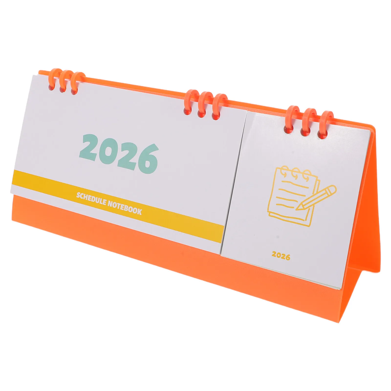 

2026 Mini Desk Calendar Spiral Bound Flip Calendar January to December Monthly Planner Modern Standing Desktop Organizer