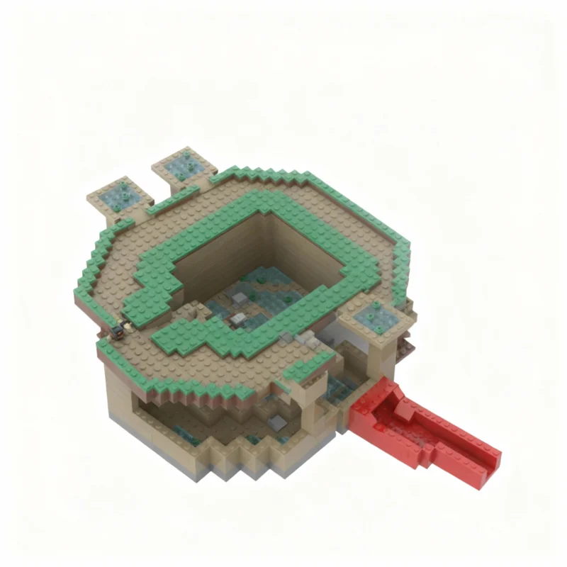 1163pcs MOC Dragonflight Dungeons Ruby Life Pools Model Building Blocks Construction Toy Christmas Gift Creative Education Brick
