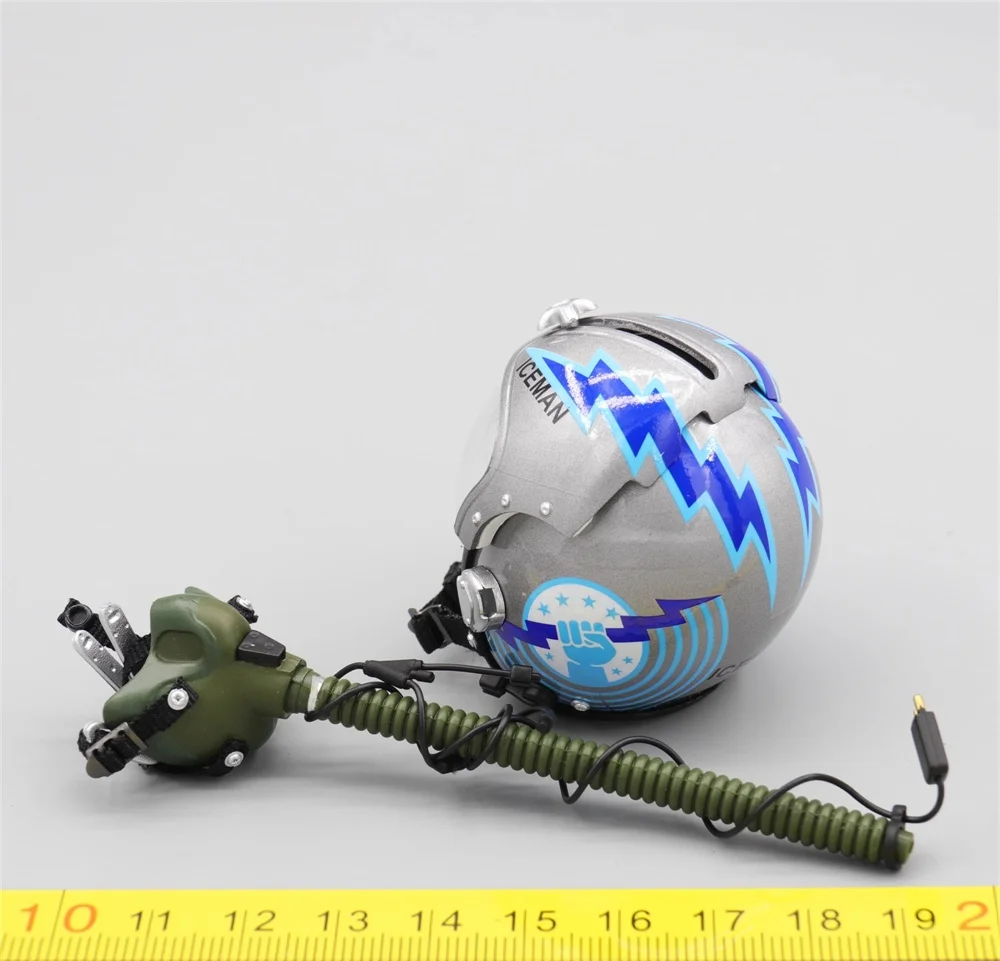 DID MA80182 US. Kask operacyjny żołnierza Piolet Czerwony srebrny kolor Zakładka dla psa Materiał PVC dla 12-calowej sceny lalki Element 1/6