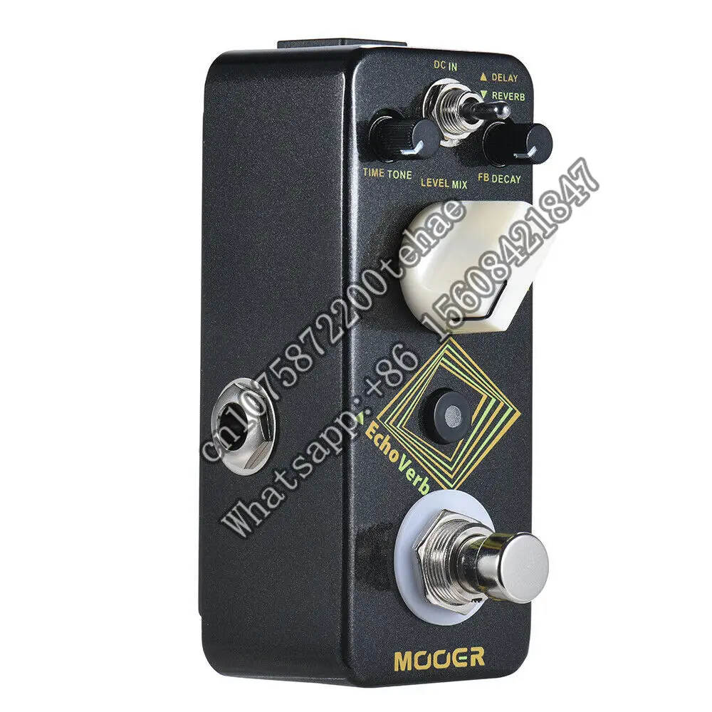 Mooer Pedal for Electric Guitar Echoverb Digital Delay Reverb Electric Guitar Effect Pedal True Bypass Musical Instrument