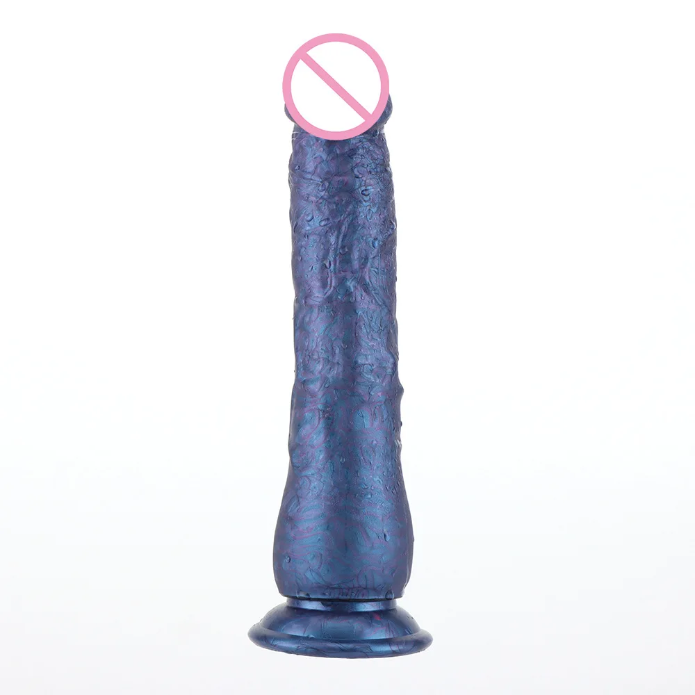 Liquid silicone dildo female masturbation imitation real and fake penis rod soft female G-spot orgasm adult sex toy 2