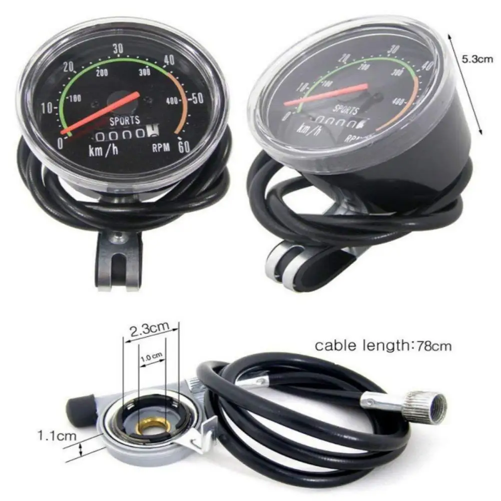 

Alloy Speedometer Retro Design Mechanical Design Retro Style Mechanical Speedometer For Bicycles For Road And Mountain Bikes