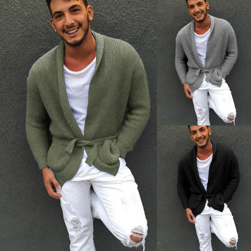 

Sweater Autumn And Winter Knitted Cardigan Men's Large Size Sweater Cardigan