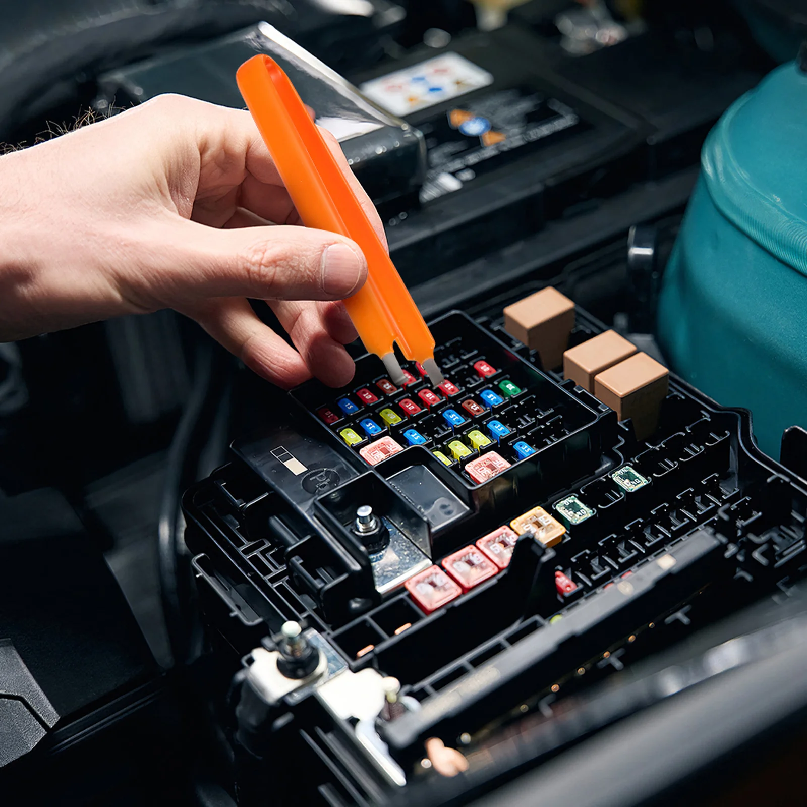 

Automotive Fuse Puller Tool Stainless Steel PVC Ic Extractor Pickup Chip Quick Safe Replacement Multi Car Brands Models