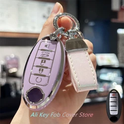 Key Fob Cover Keychain Lanyard for Nissan Altima Maxima Murano Rogue Sentra 370z Pathfinder Smart Control Key Protecto
